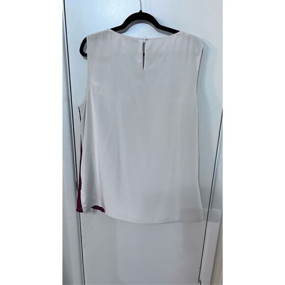 ST. JOHN HIBISCUS MULTI GEOMETRIC PATTERN TOP WOMENS SIZE XL - Picture 6 of 9